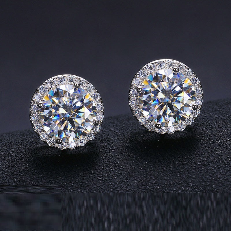 Moissanite Stud Earrings