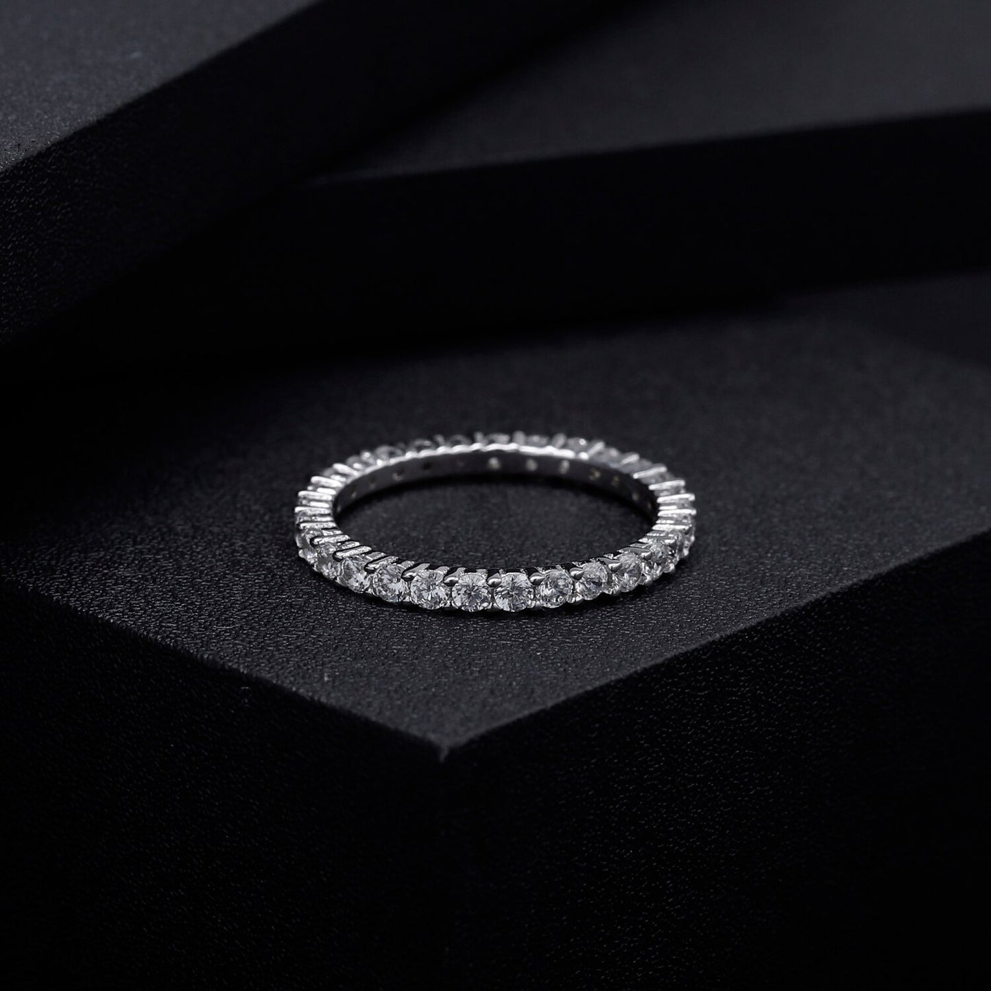 Moissanite Eternity Ring