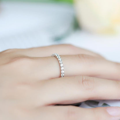 Moissanite Eternity Ring