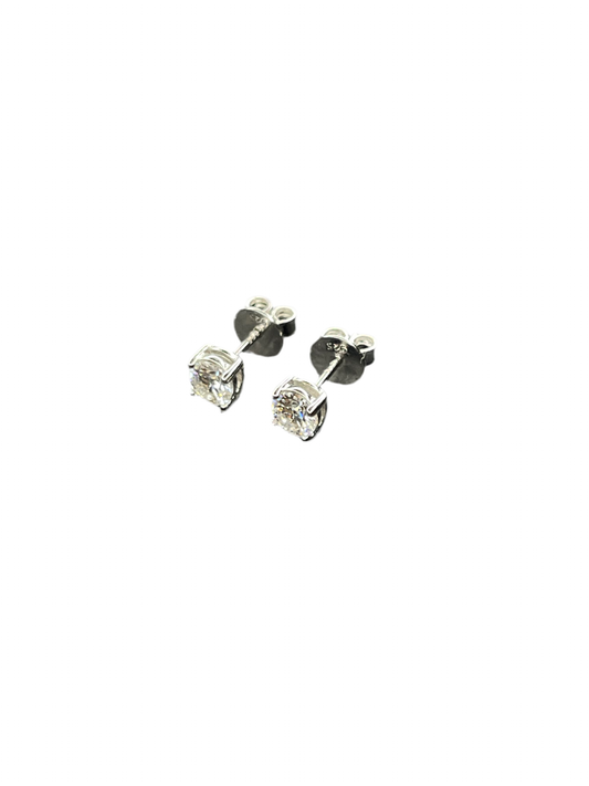 Moissanite Round Earrings 5mm